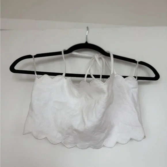 Reformation Yvonne Linen Two-Piece - White - Size 6 - Picture 3 of 3